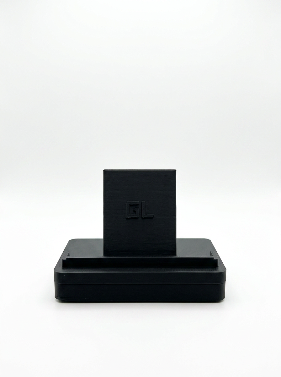 GO-001 stand on a collector's desk setup