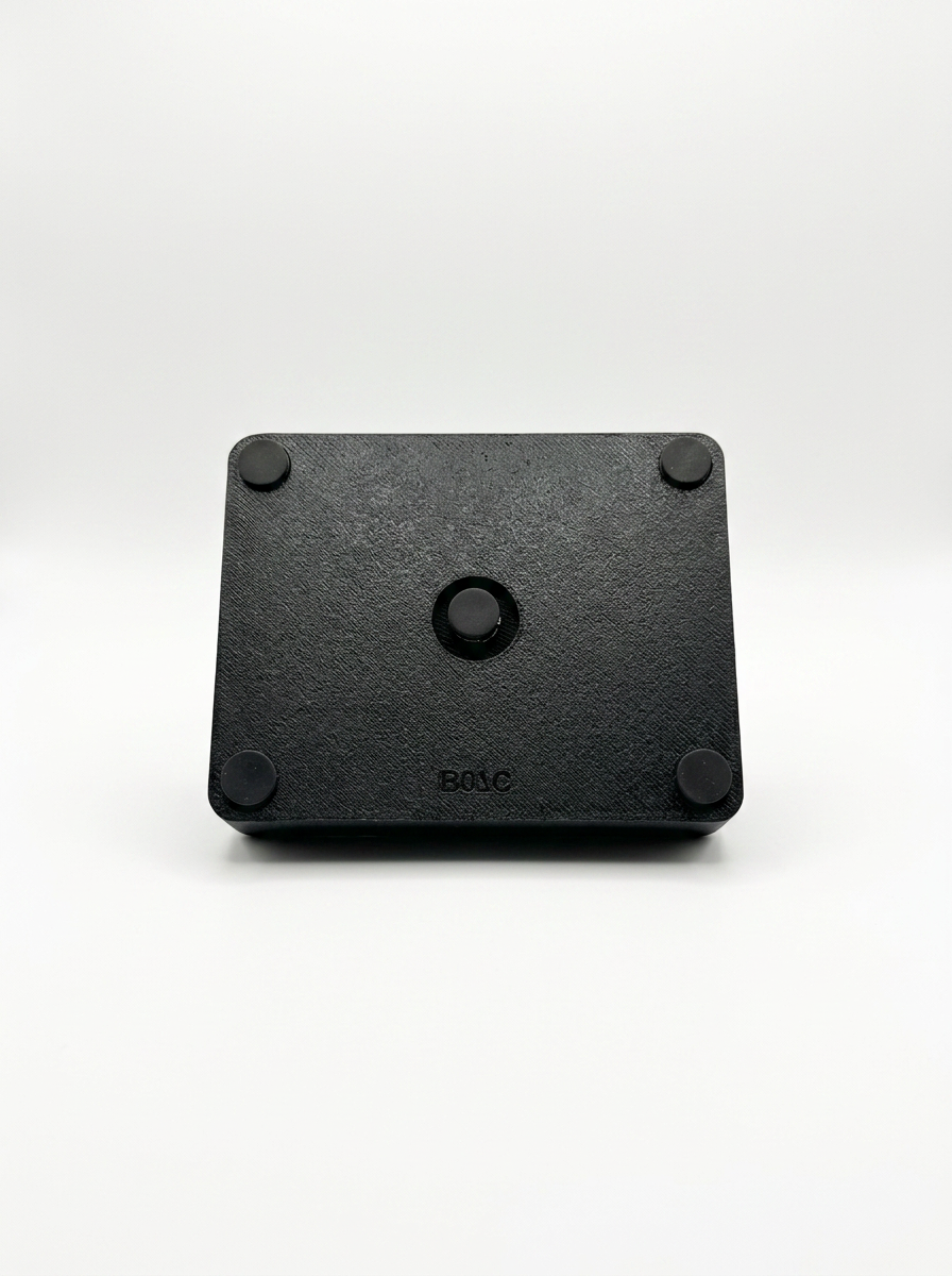 Underside of GO-001 showing the concealed weighted base